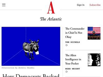 screengrab of The Atlantic homepage on 2nd October 2025_crop
